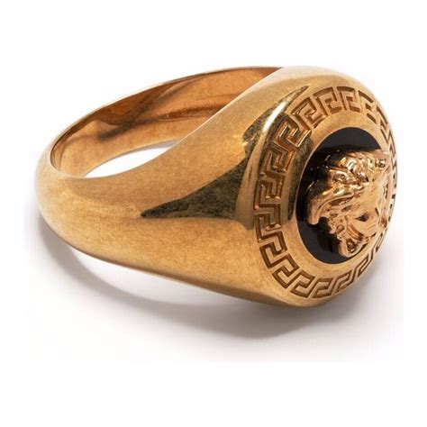 anello donna versace|Anello Medusa Greca Oro .